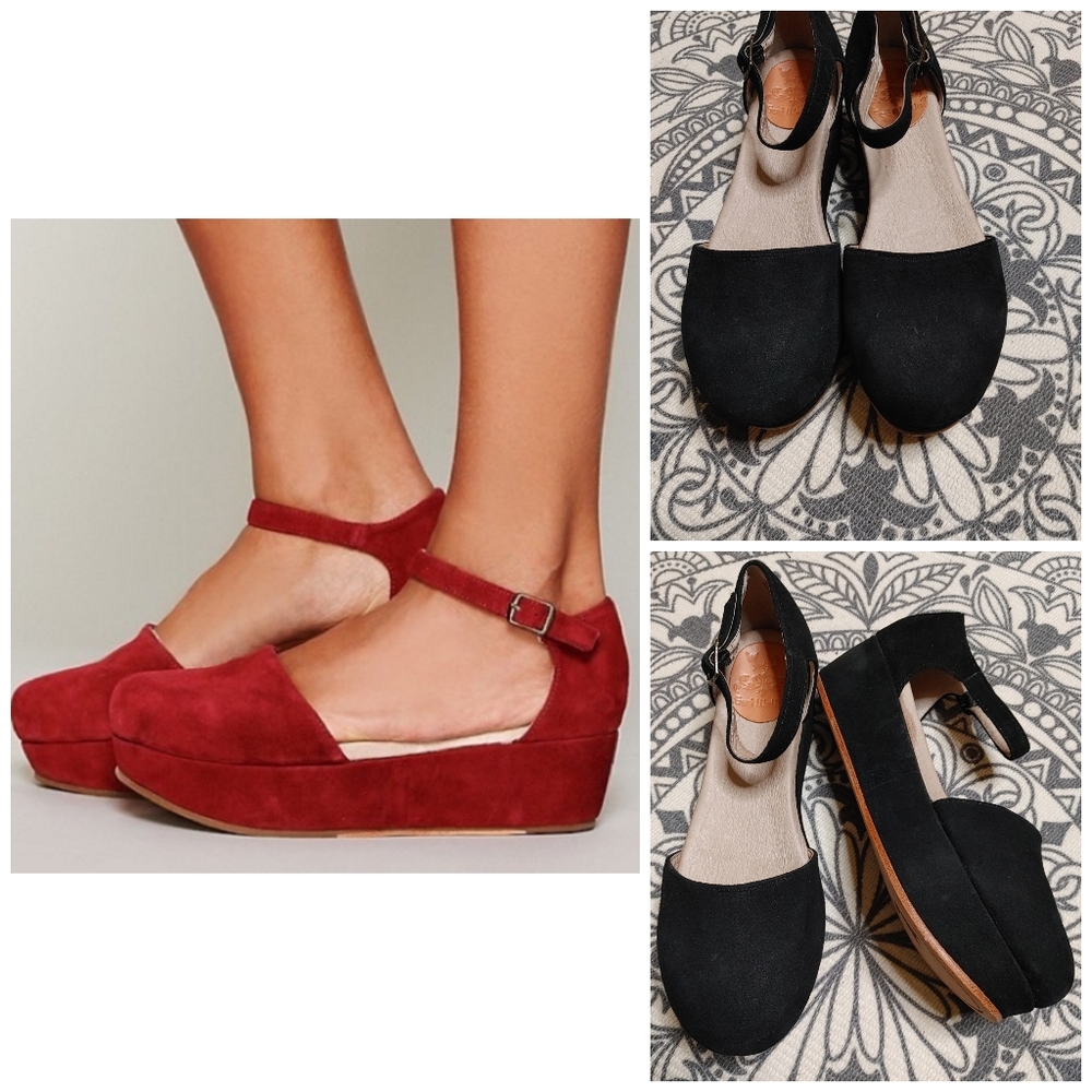 Anthropologie Gee Wawa suede Mary Janes size 8